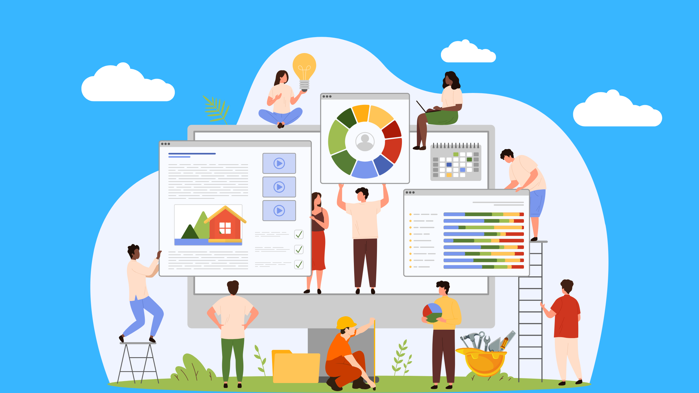 工務店のホームページ制作イメージ