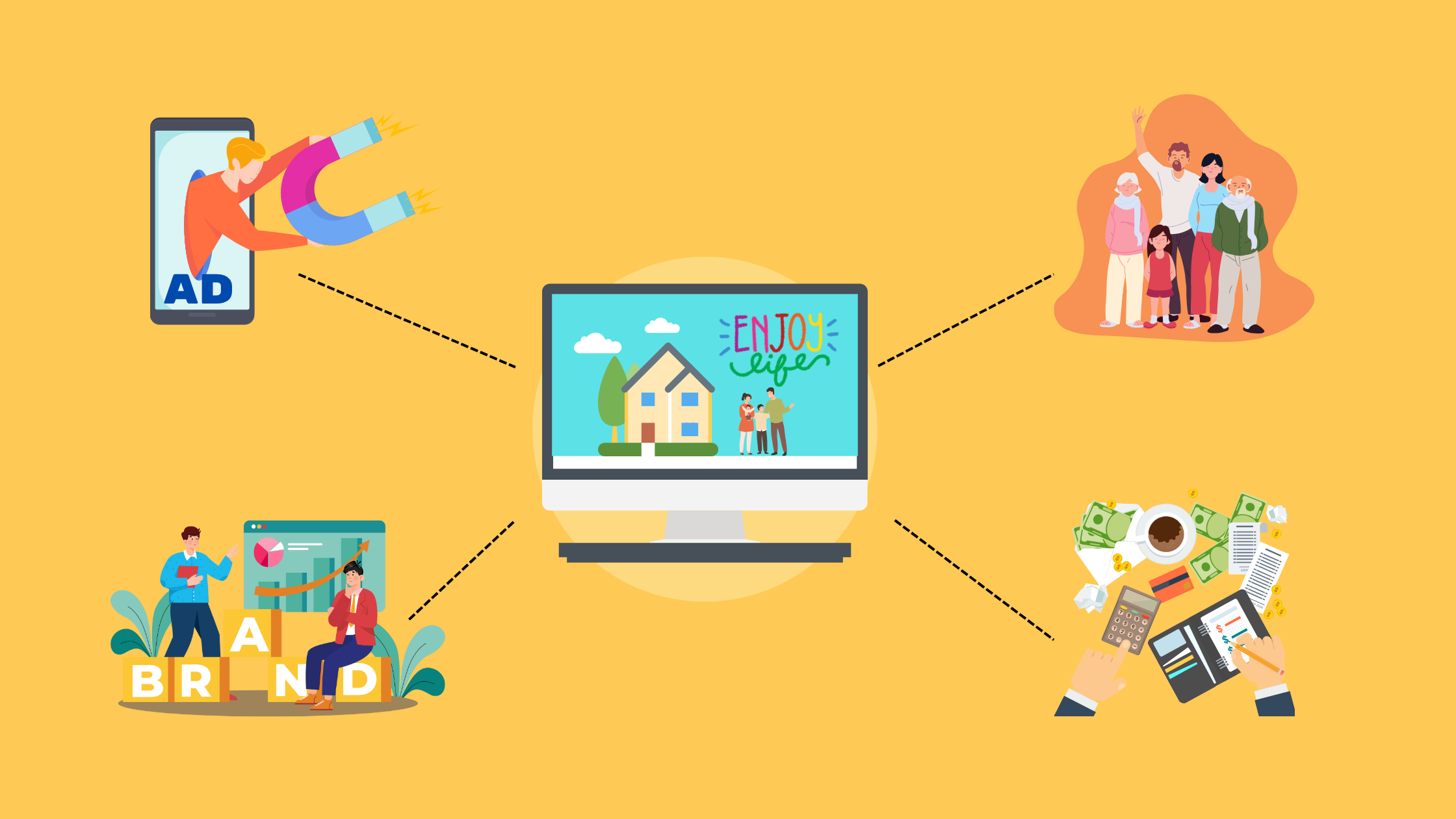 工務店の集客イメージ