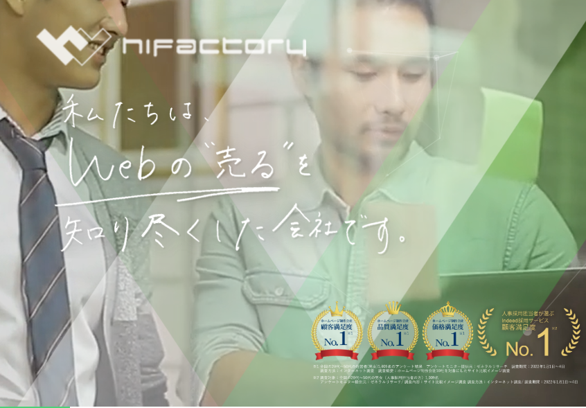 株式会社ハイファクトリのホームぺージ