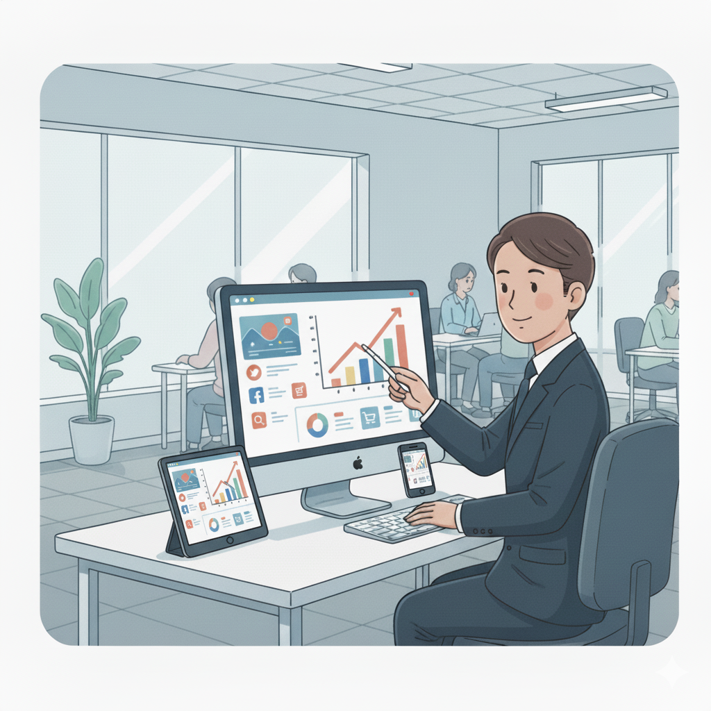 調剤薬局のWeb広告運用のイメージ