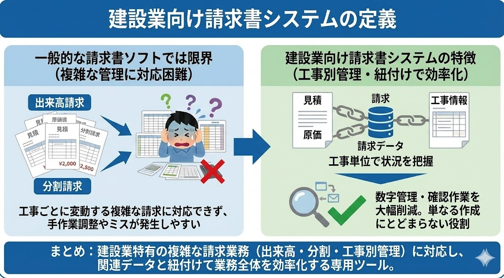 建設業向け請求書システムの定義