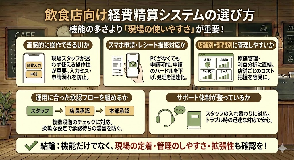 飲食店向け経費精算システムの選び方