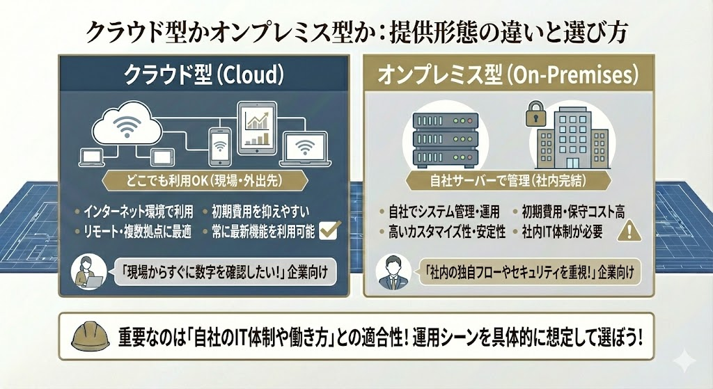 クラウド型かオンプレミス型か