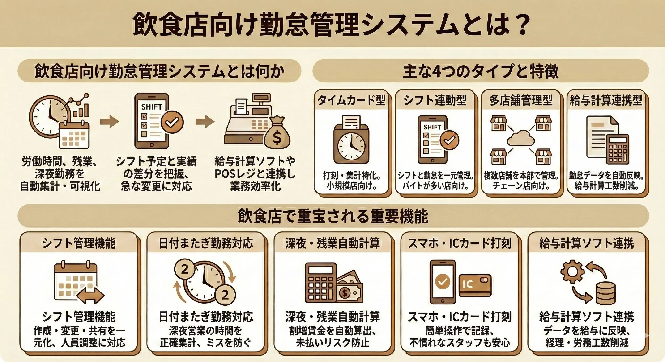飲食店向け勤怠管理システムとは?
