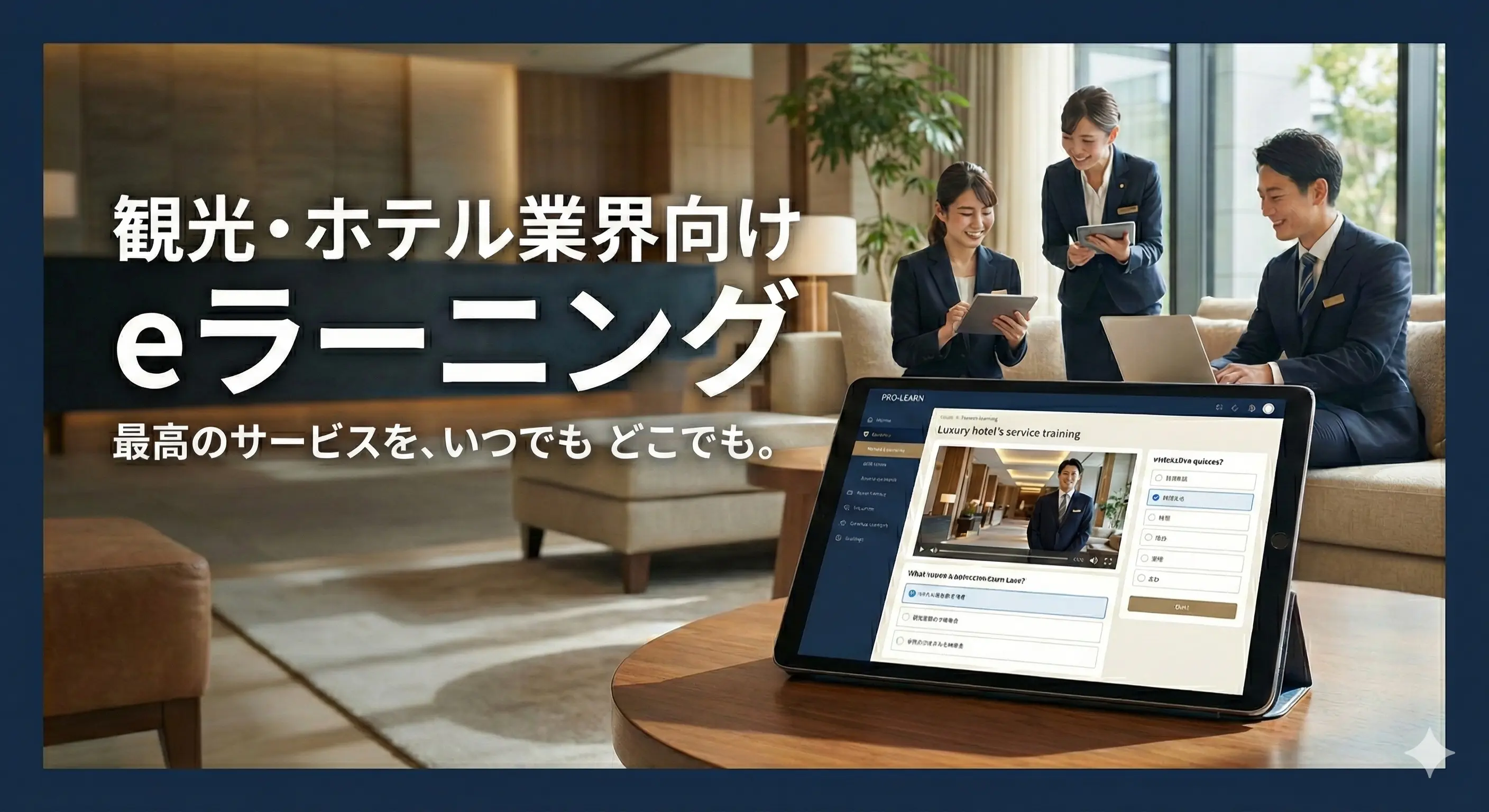 観光・ホテル業におすすめのeラーニングシステム