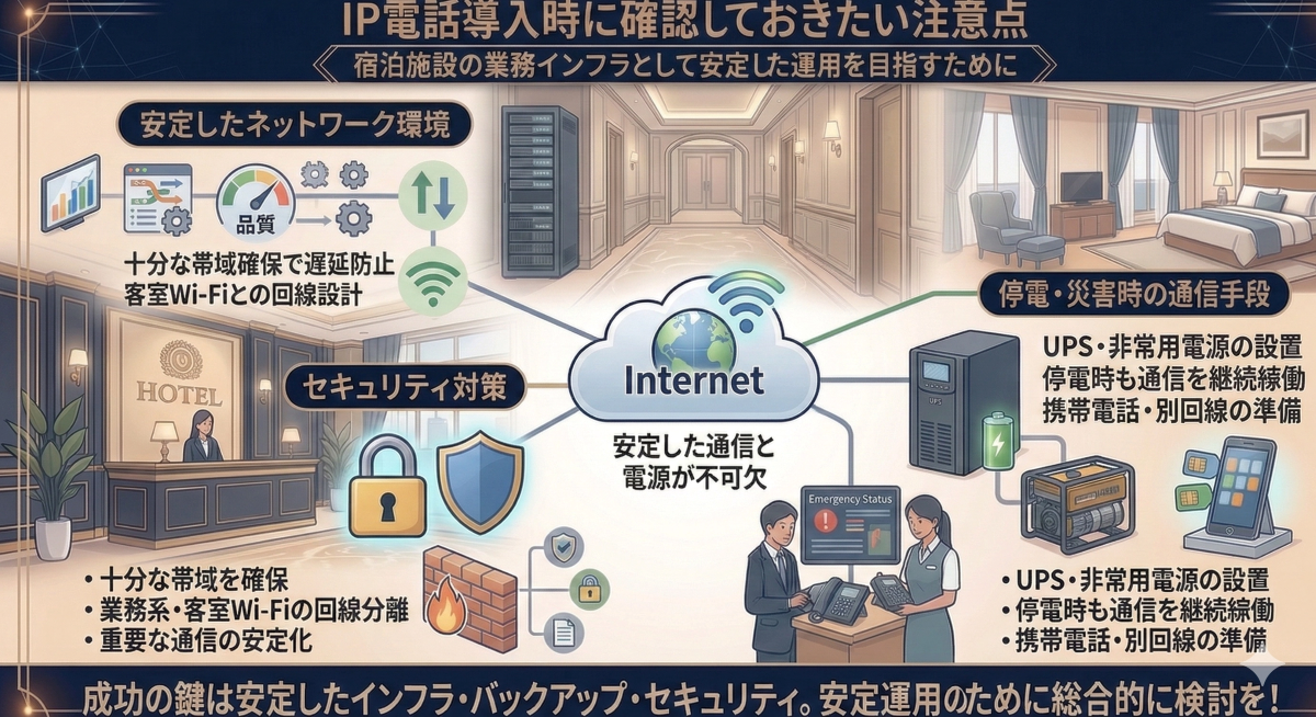 IP電話導入時に確認しておきたい注意点