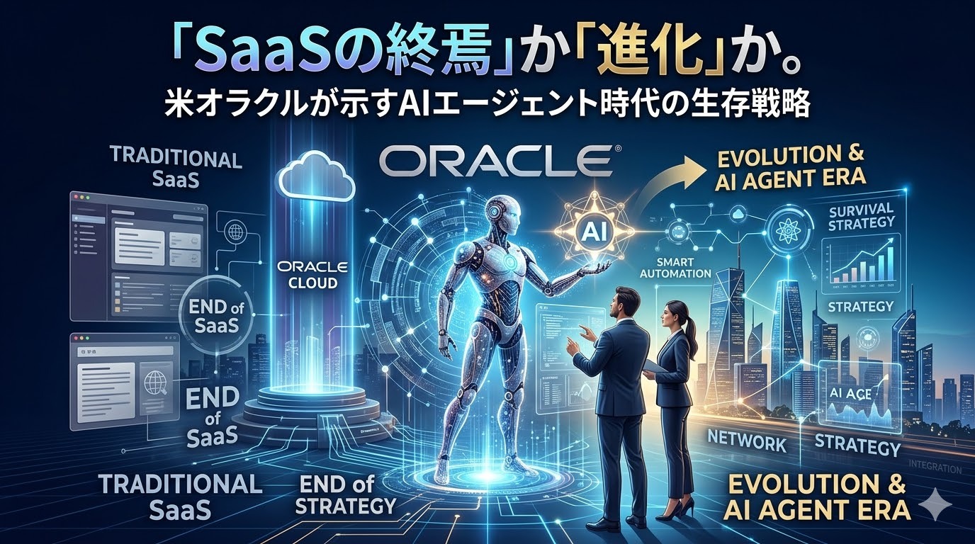 「SaaSの終焉」か「進化」か。米オラクルが示すAIエージェント時代の生存戦略