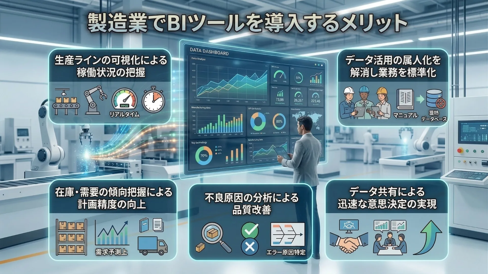 製造業でBIツールを導入するメリット