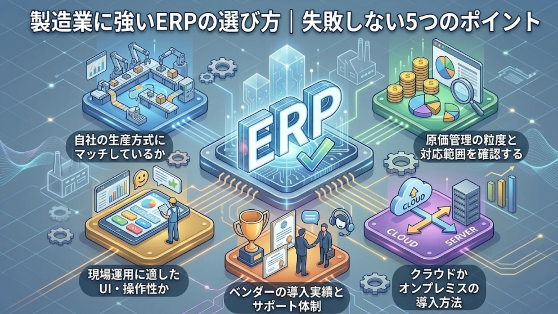 製造業に強いERPの選び方|失敗しない5つのポイント