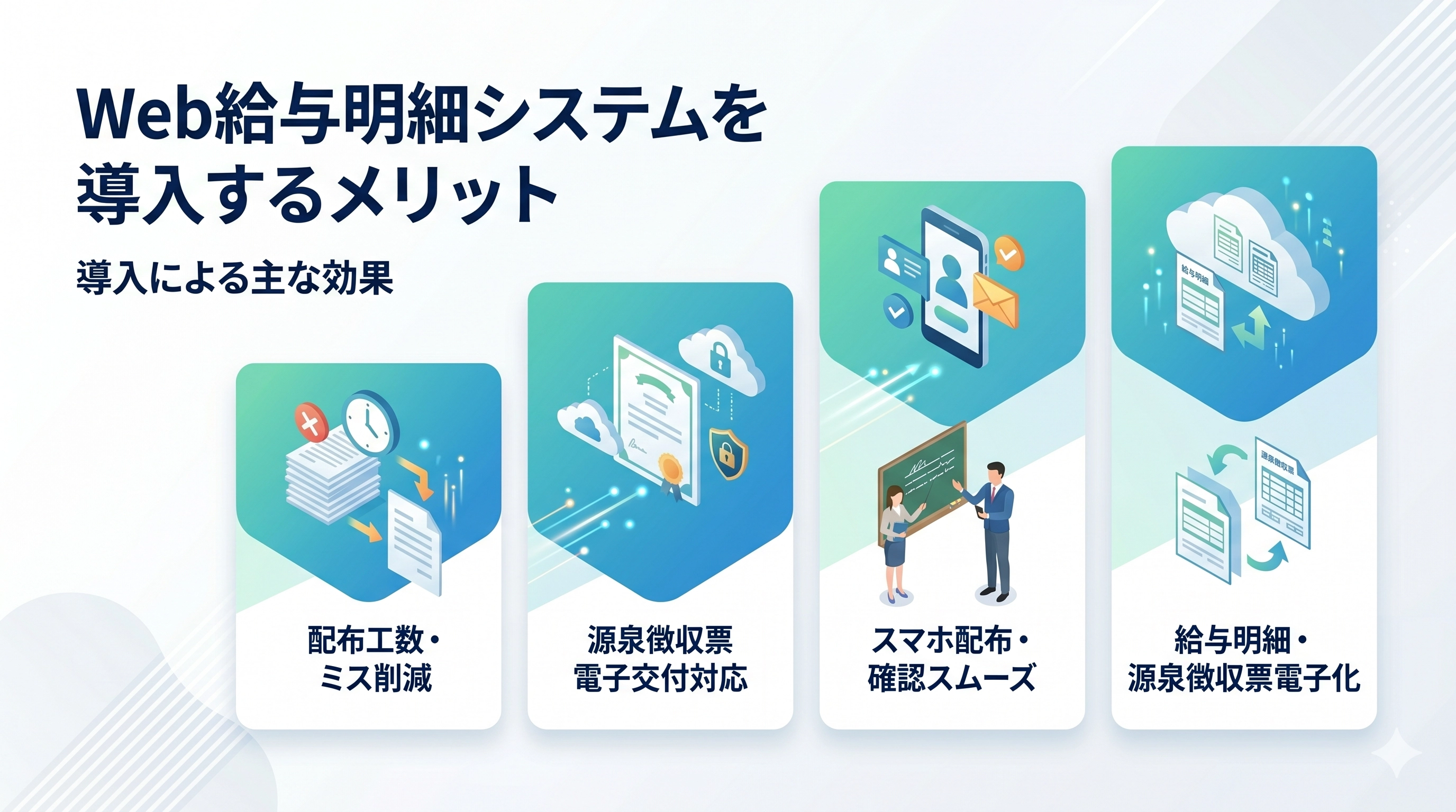 Web給与明細システムを導入するメリット