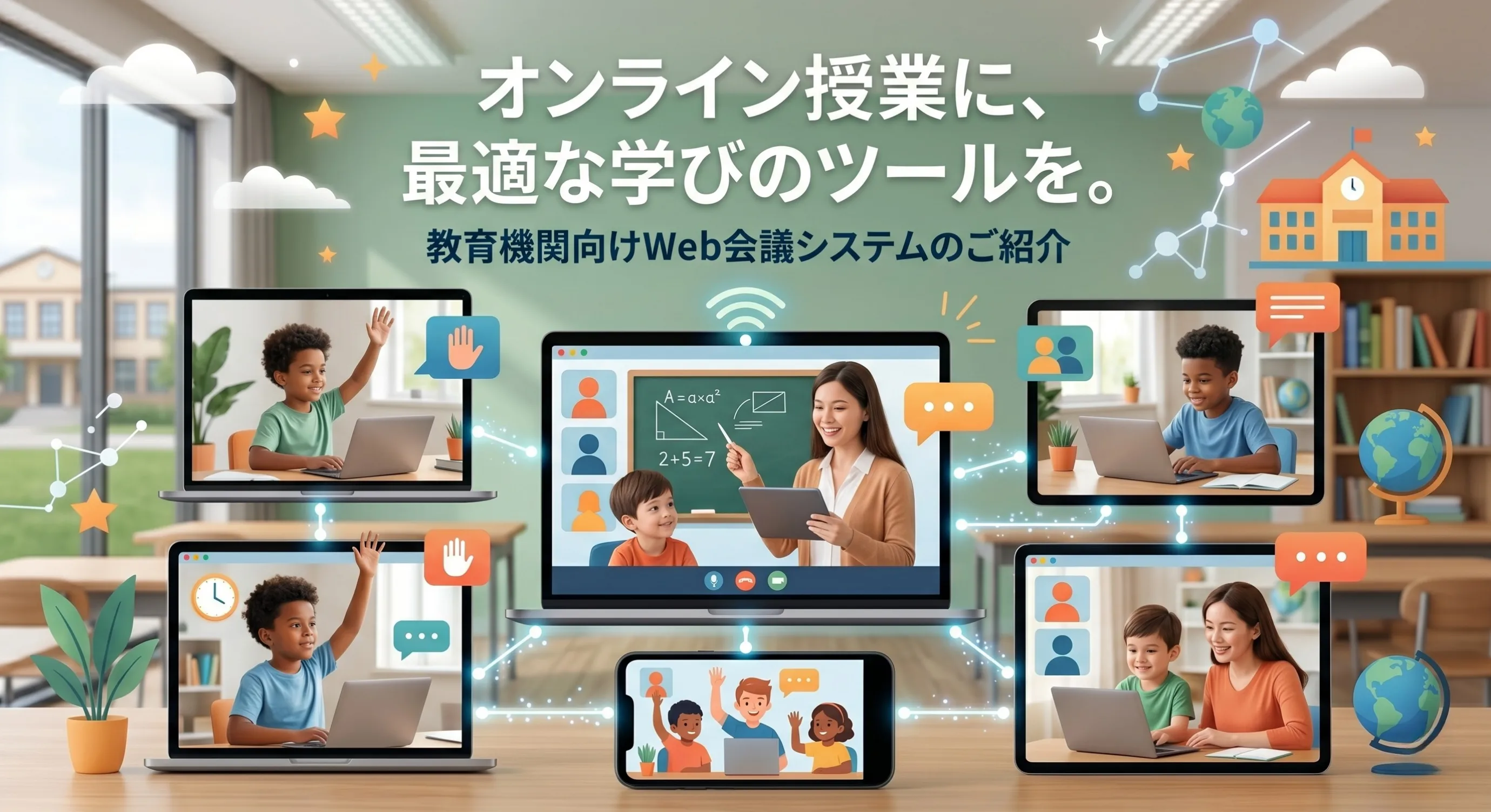 オンライン授業におすすめの教育業向けWeb会議システム3選