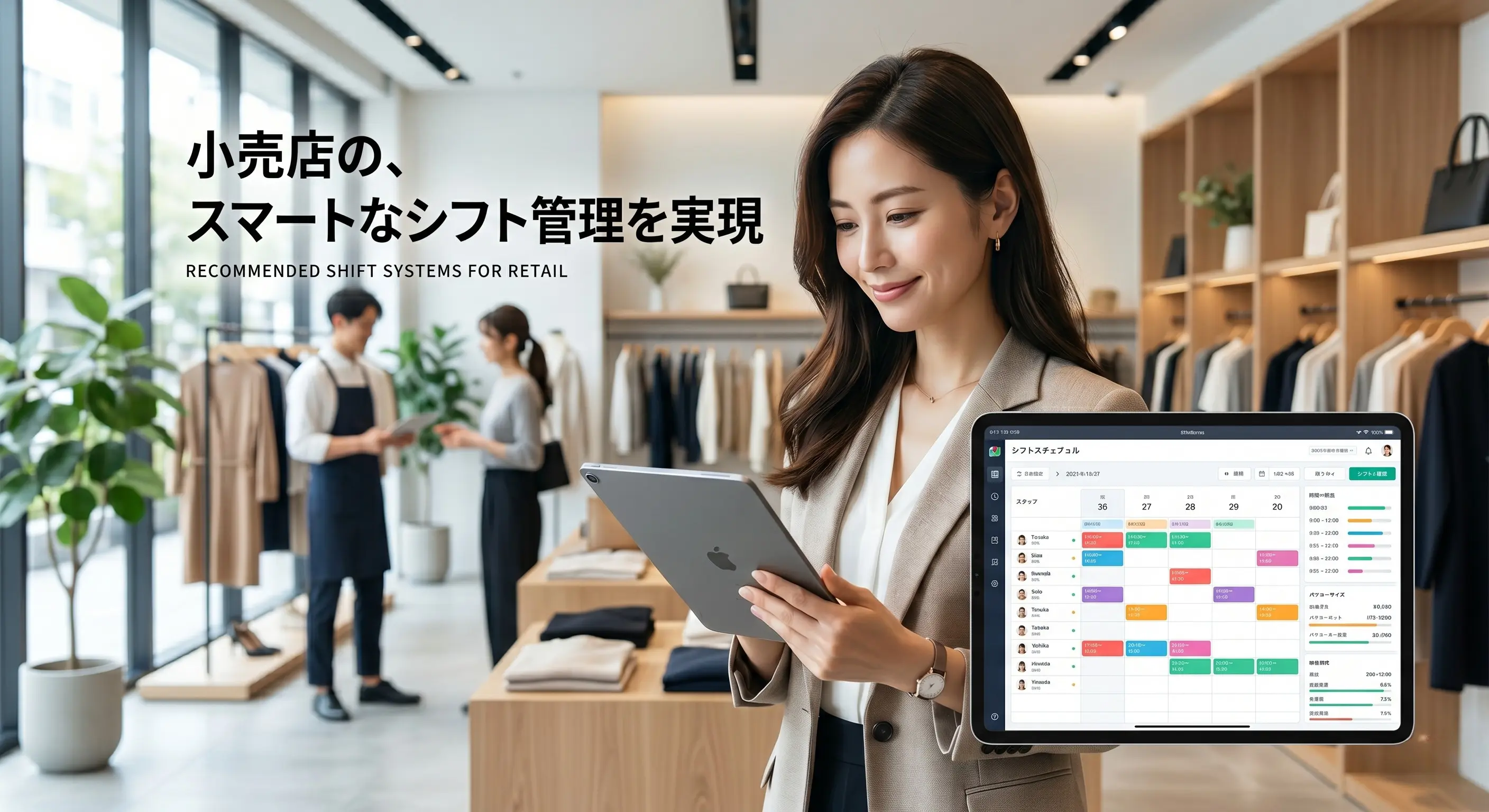 小売業におすすめのシフト管理システム5選【比較ポイント付き】