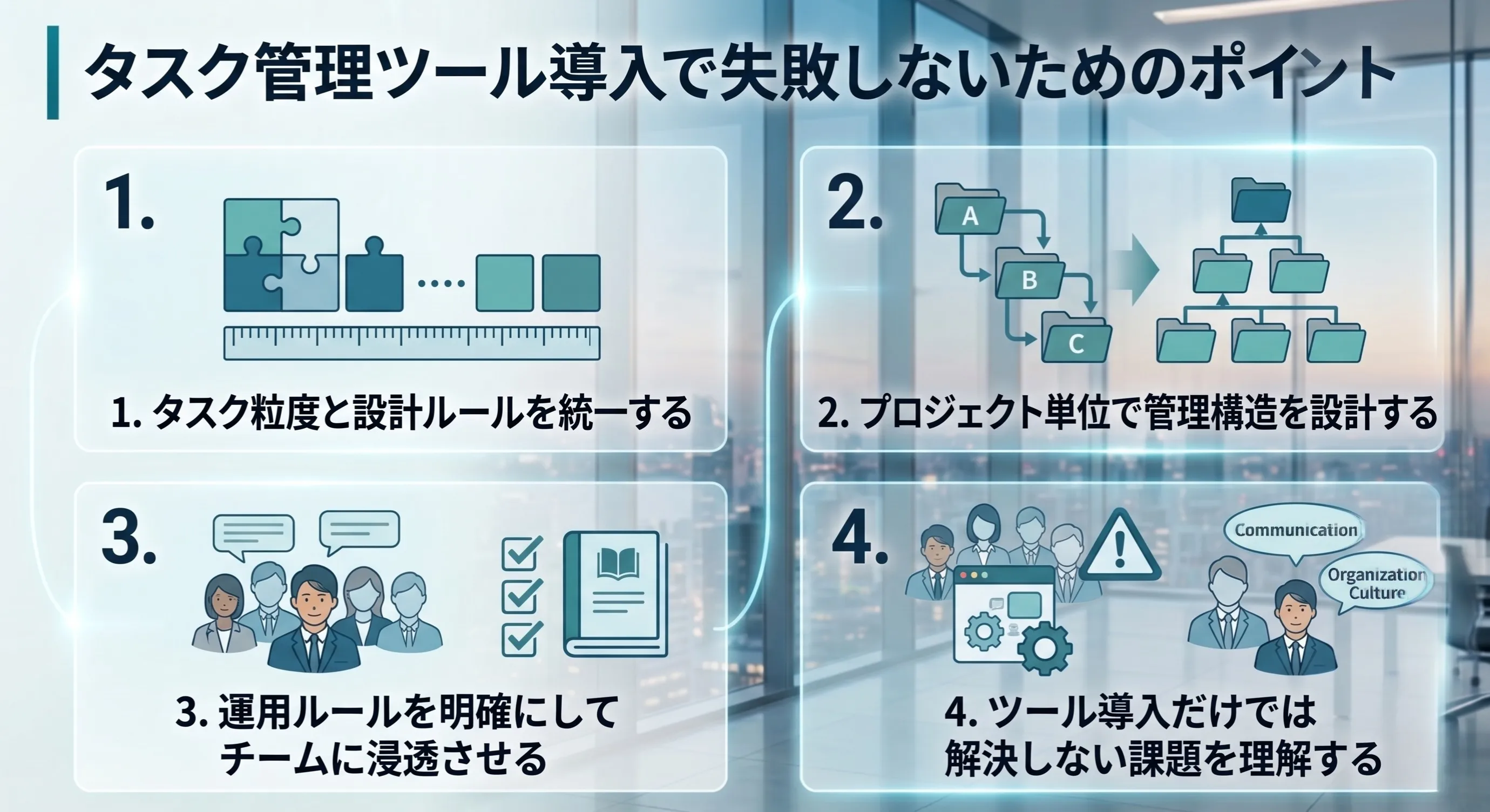 タスク管理ツール導入で失敗しないためのポイント