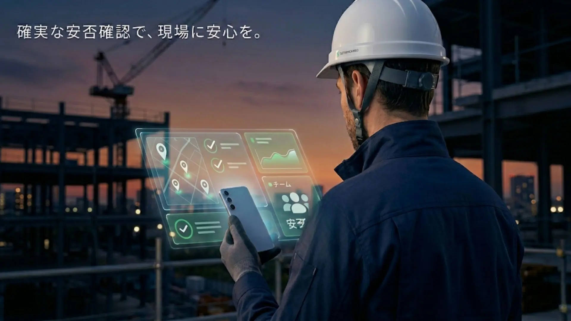 建設業界におすすめの安否確認システム