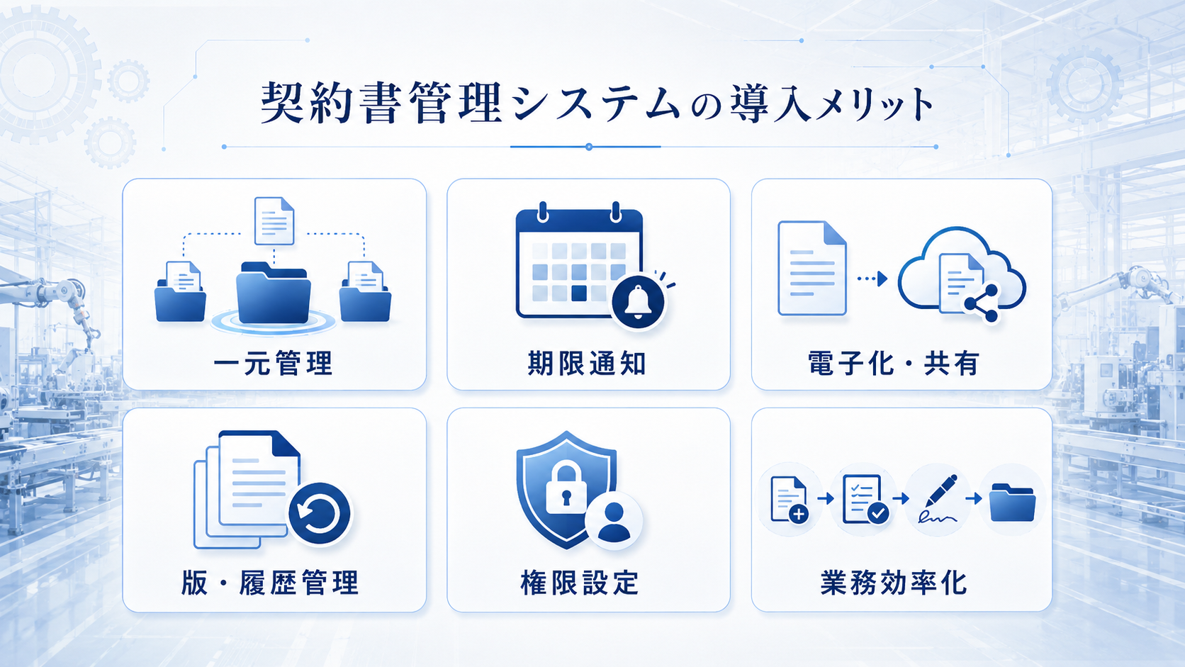 製造業が契約書管理システムを導入するメリット