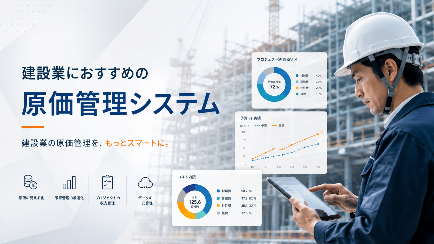 建設業向け原価管理システムおすすめ15選