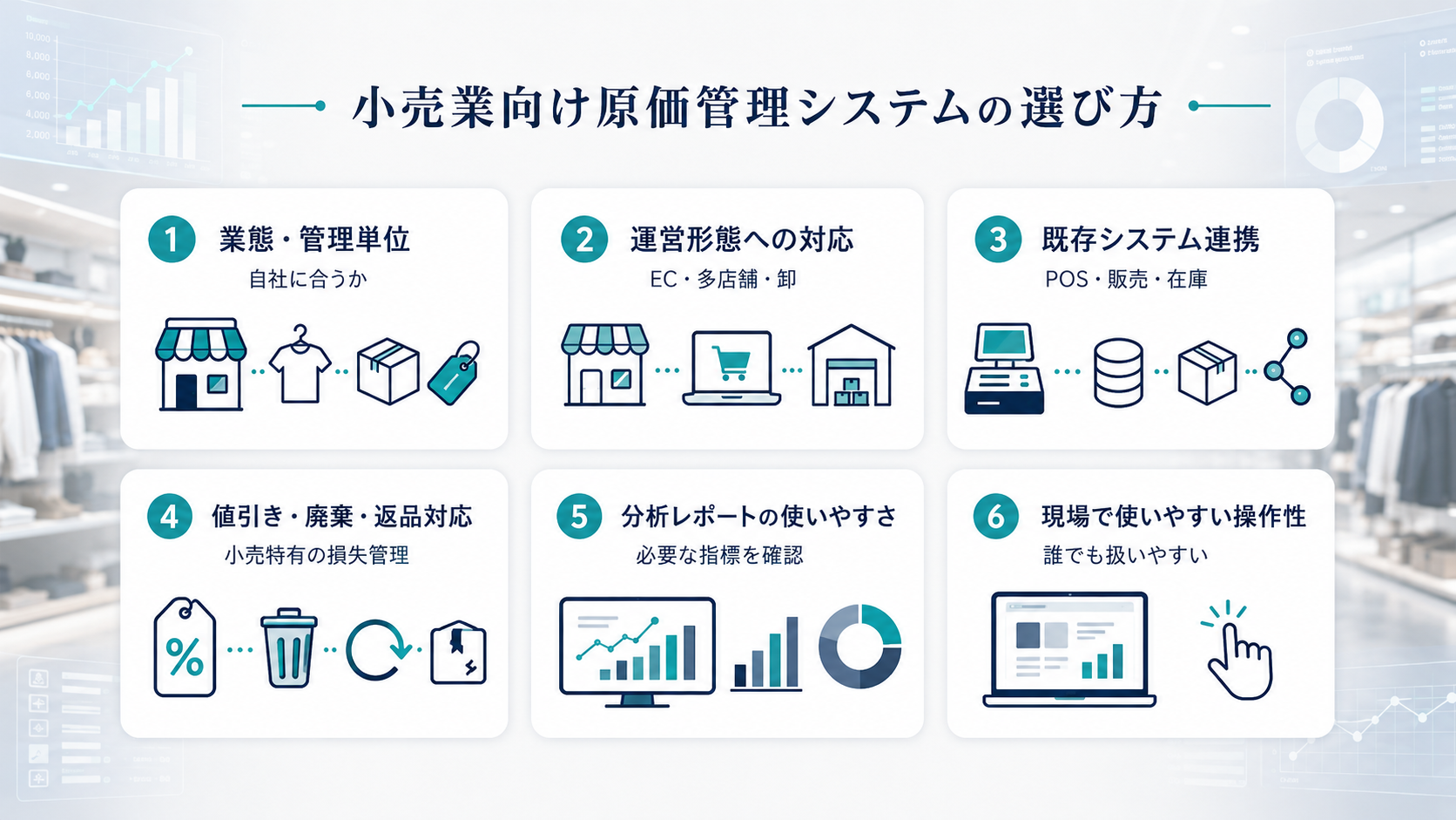 小売業向け原価管理システムの選び方