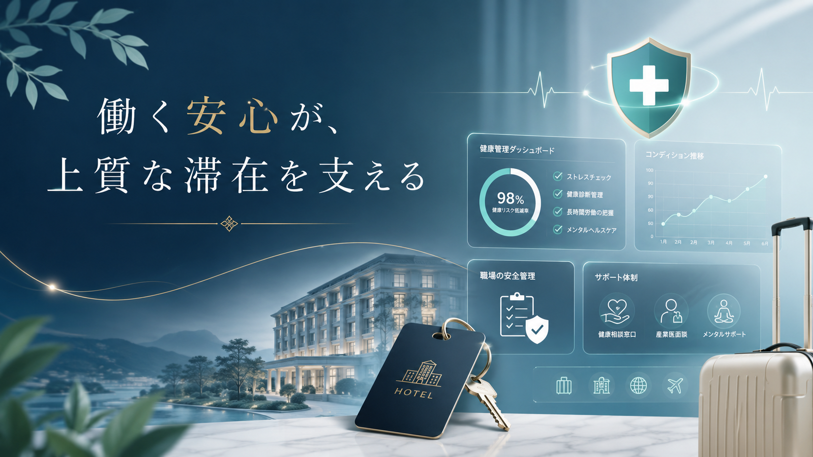 観光業・ホテル業におすすめの健康管理システム