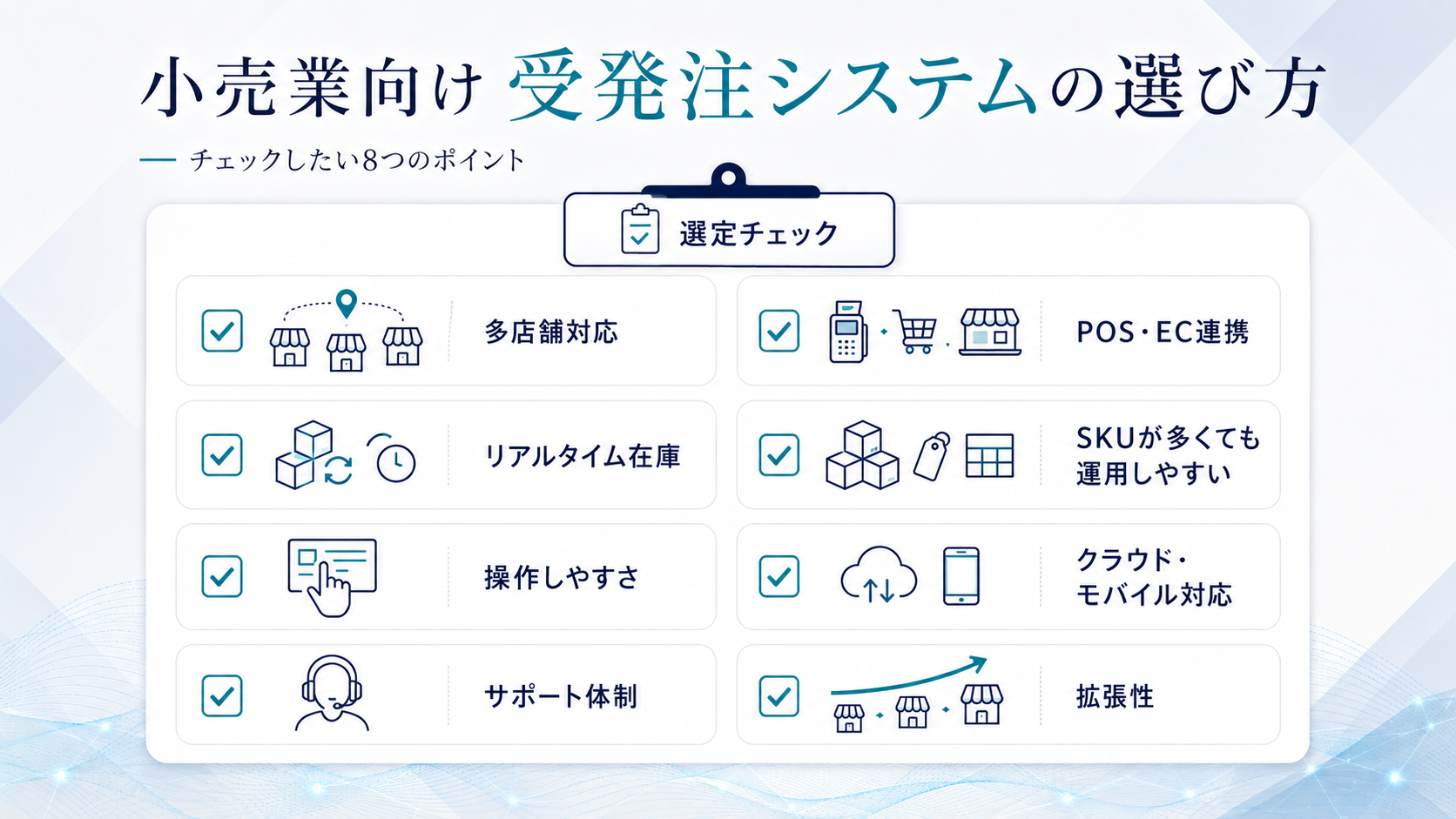 小売業向け受発注システムの選び方