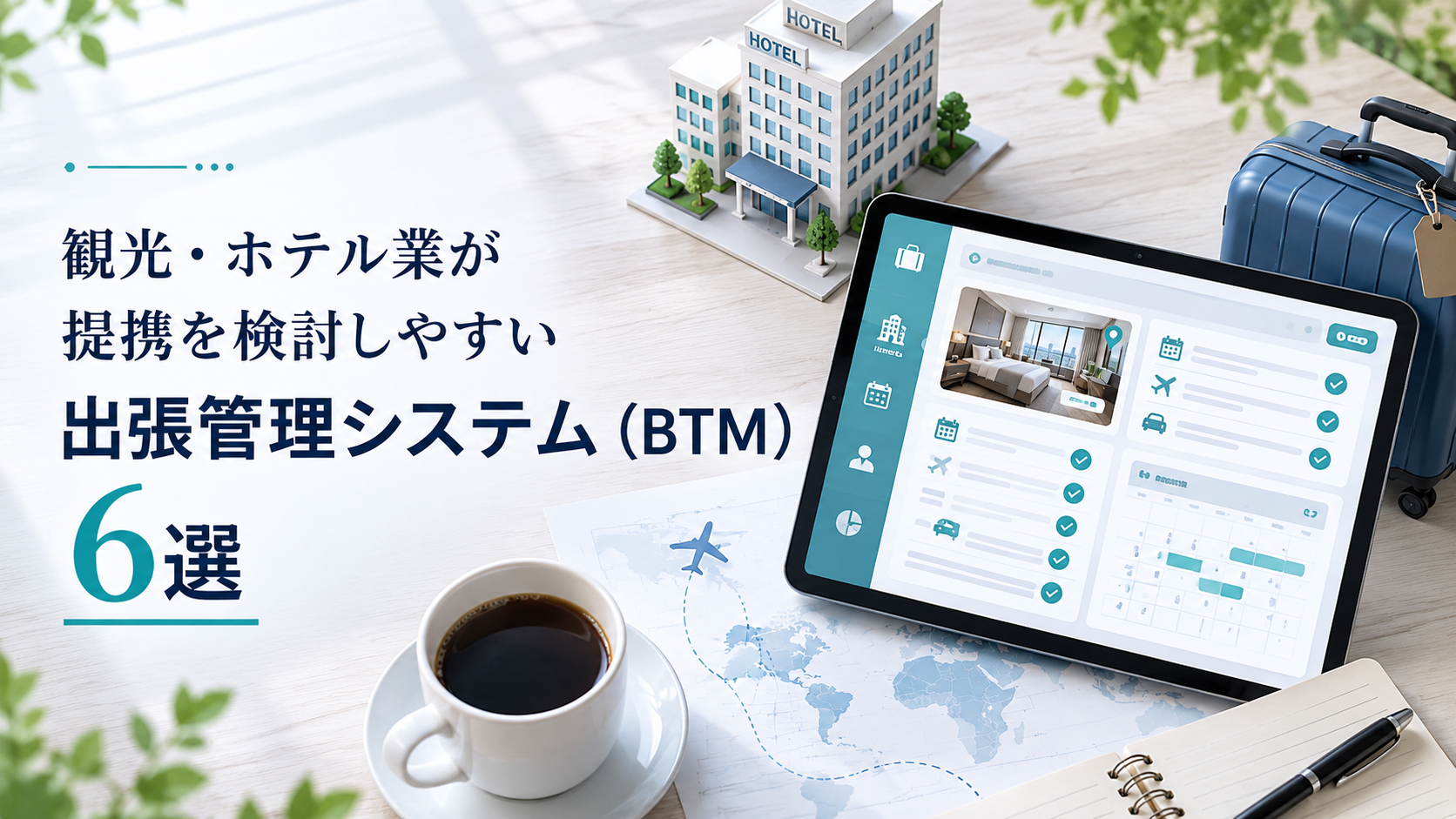 観光・ホテル業が提携を検討しやすい出張管理システム(BTM)6選