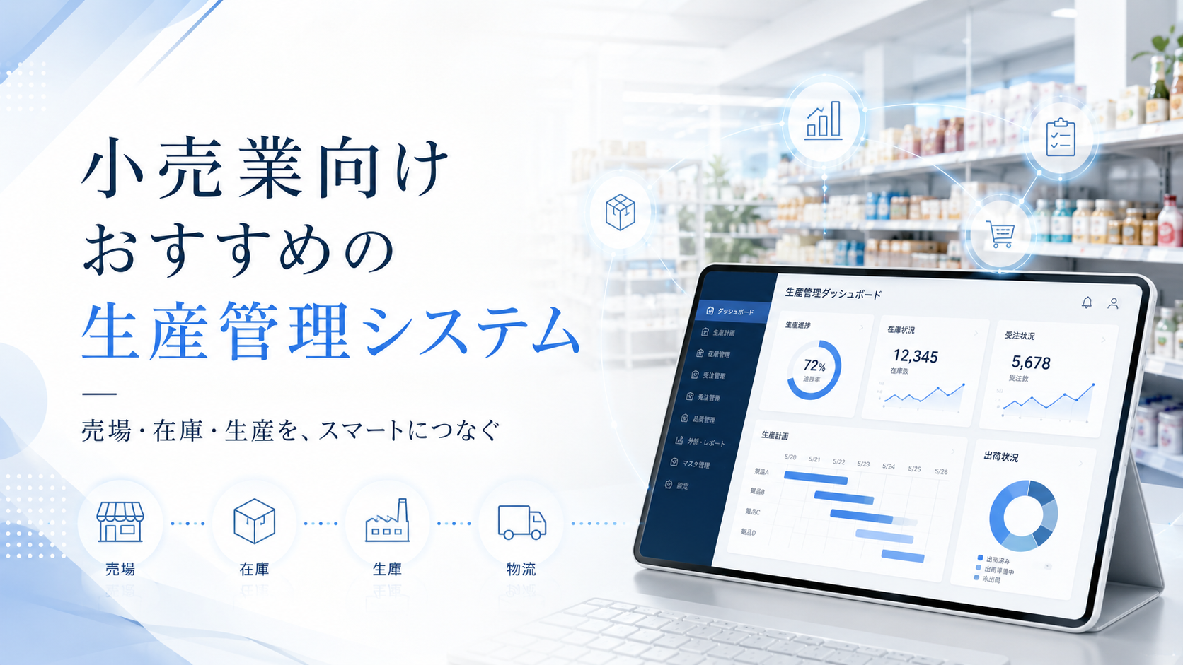 小売業向けおすすめの生産管理システム比較10選