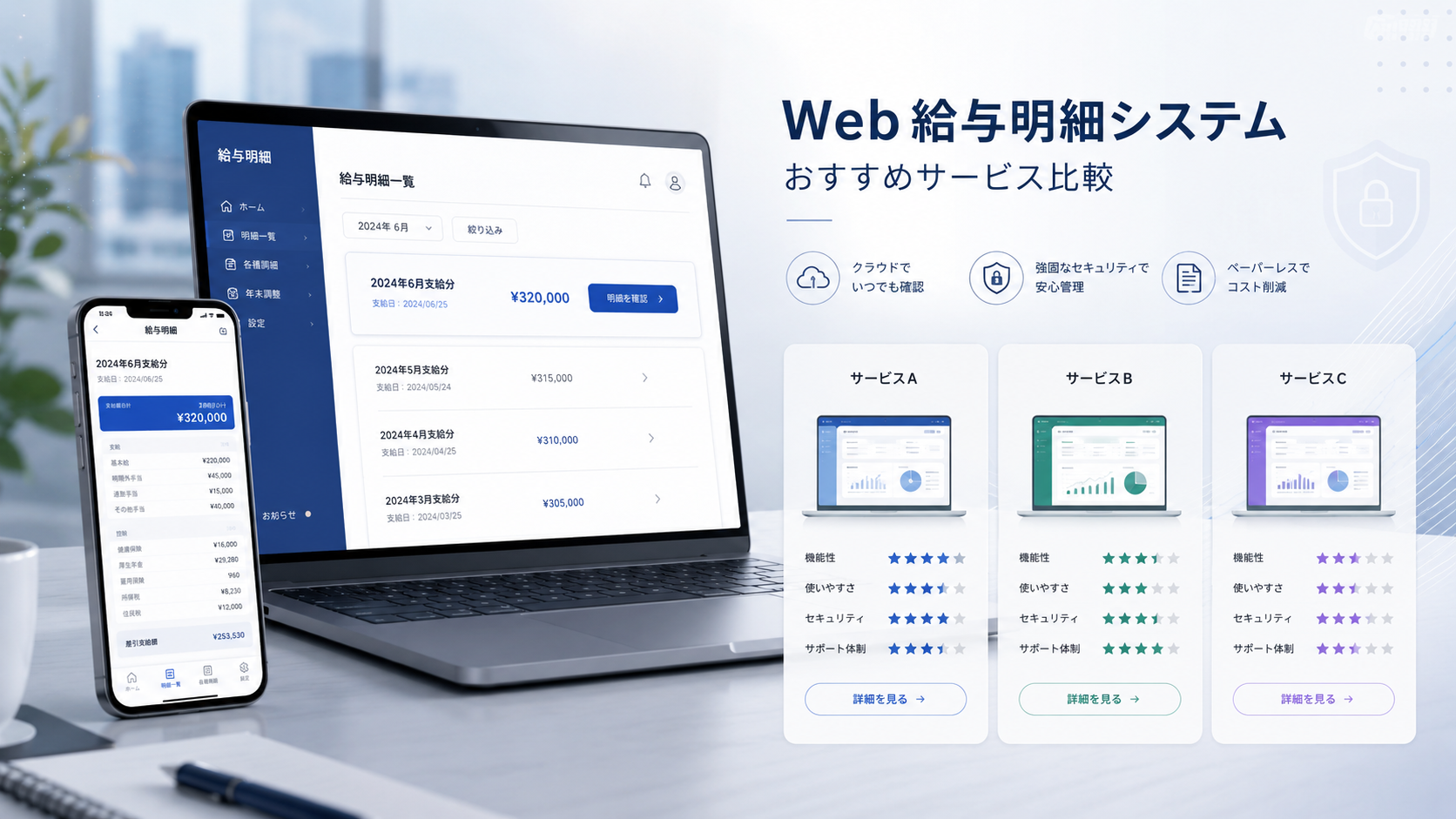Web給与明細システムおすすめ比較10選