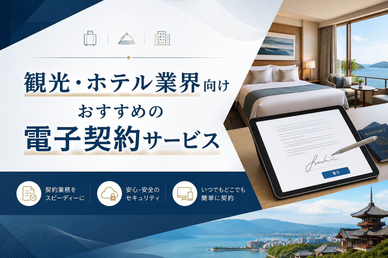 観光・ホテル業界向け電子契約サービスおすすめ7選