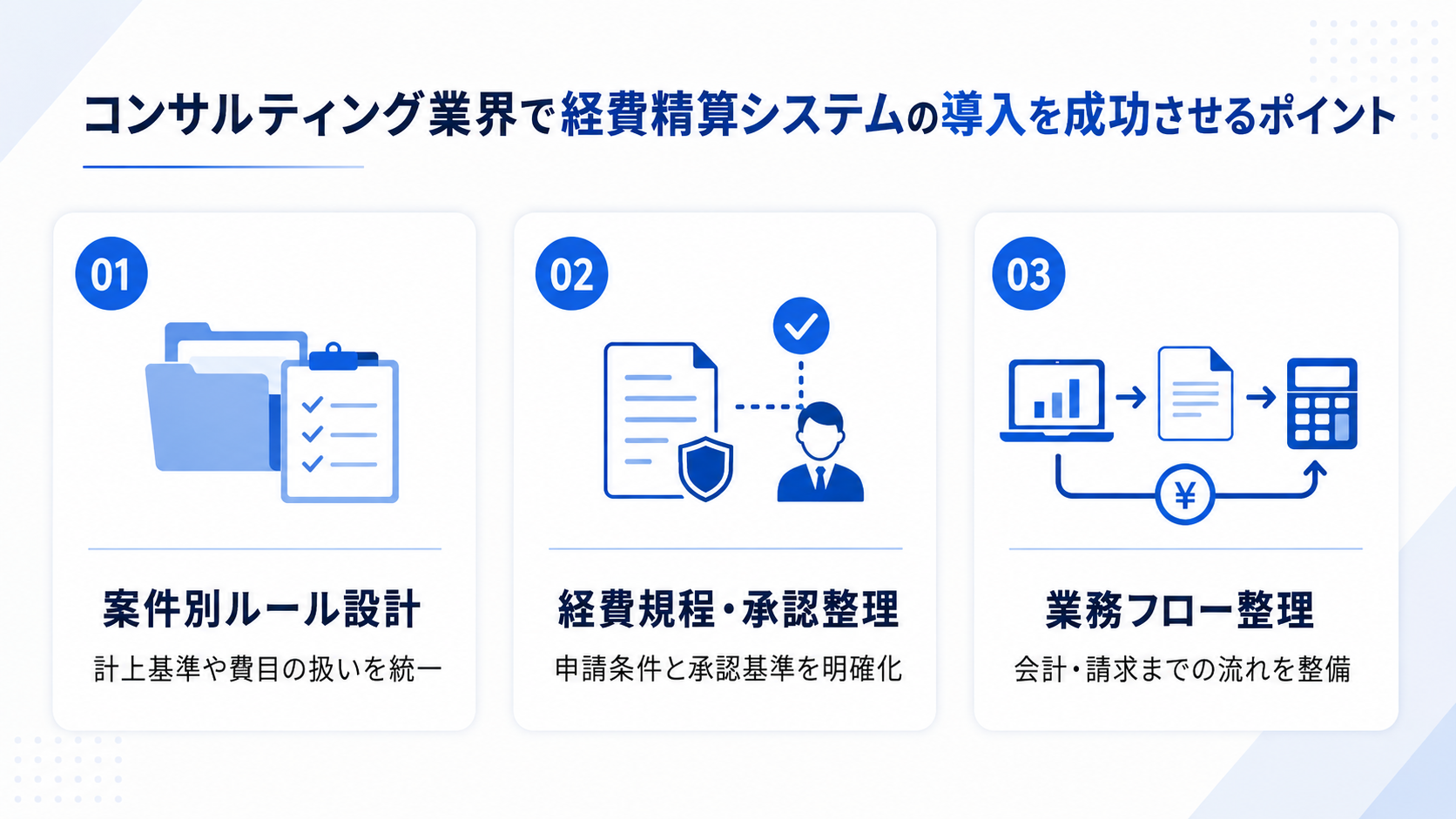 コンサルティング業界で経費精算システムの導入を成功させるポイント