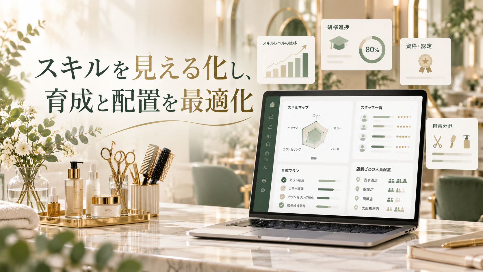 美容業界向けおすすめスキル管理システム