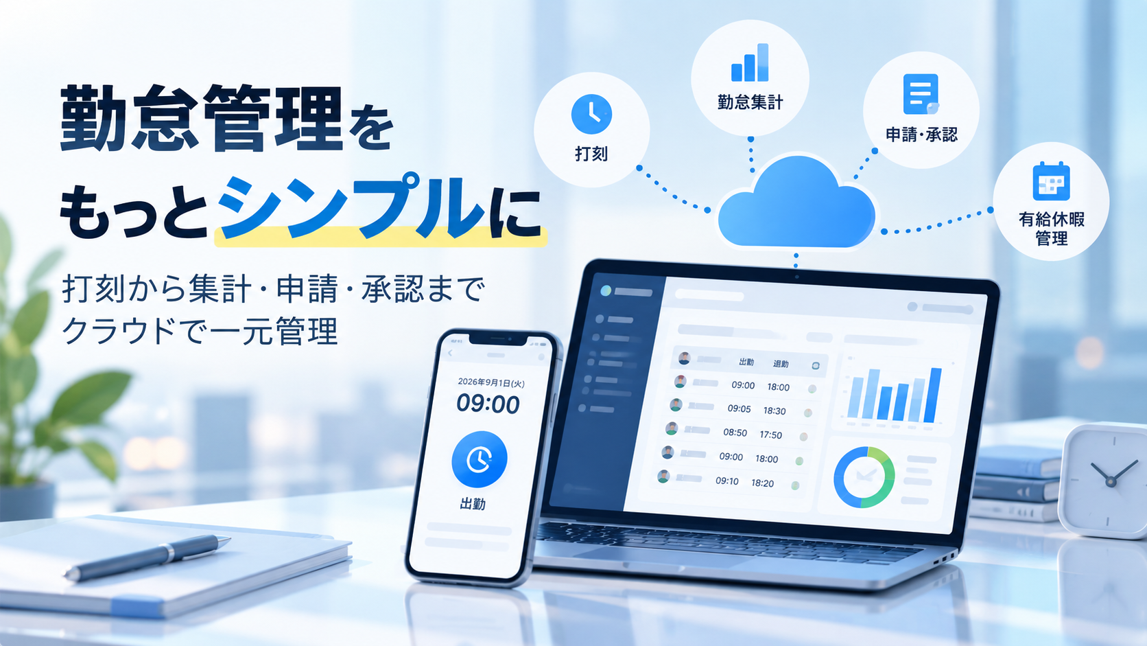 クラウド型勤怠管理システム