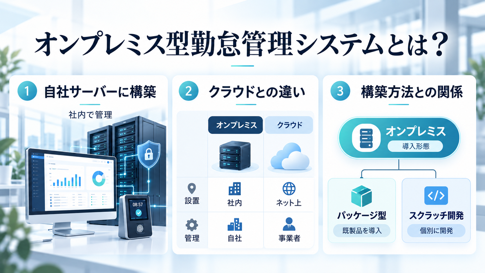 オンプレミス型勤怠管理システムとは？