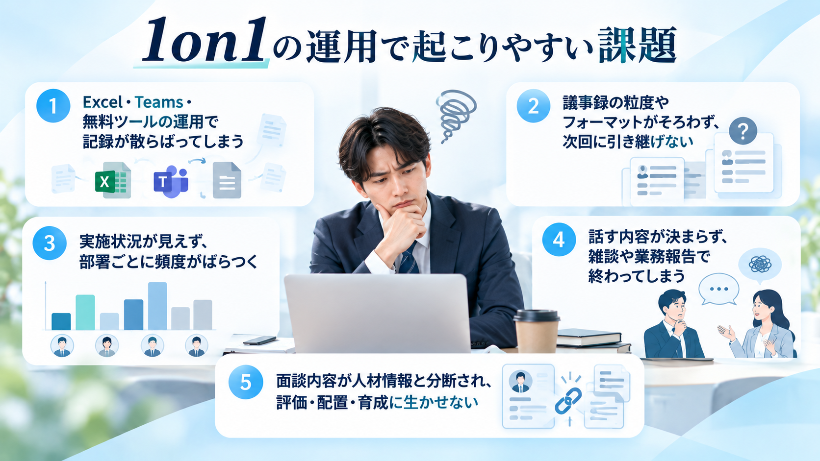 1on1の運用で起こりやすい課題