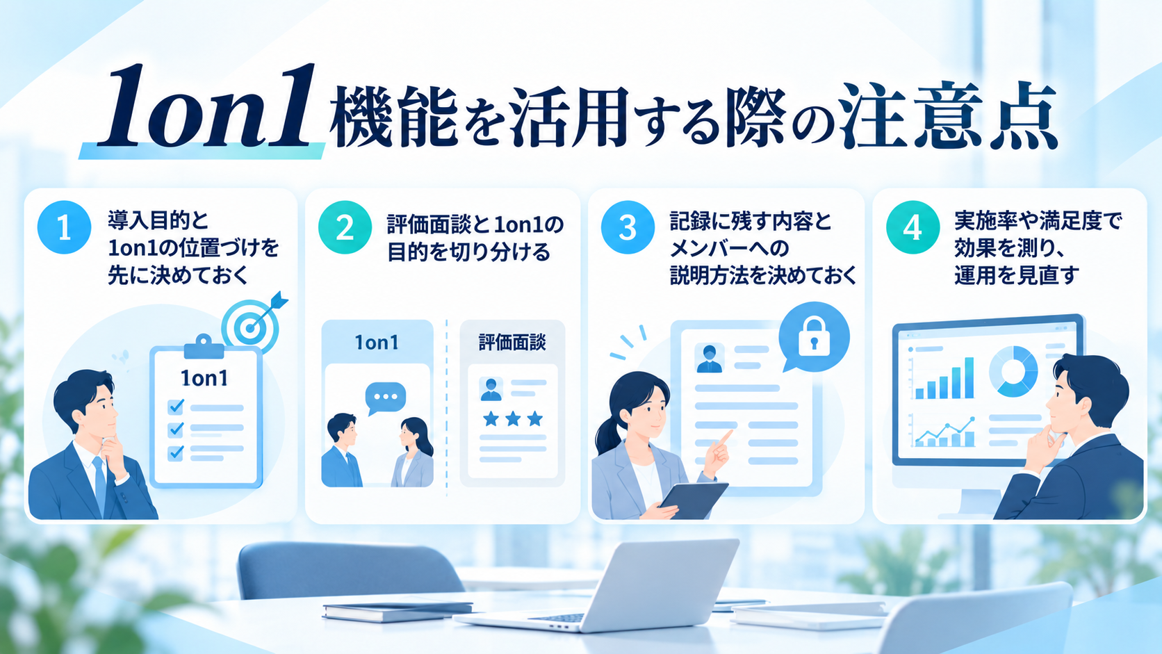 1on1機能を活用する際の注意点